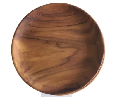Dinner plate (1 piece) teak wood - Image 2
