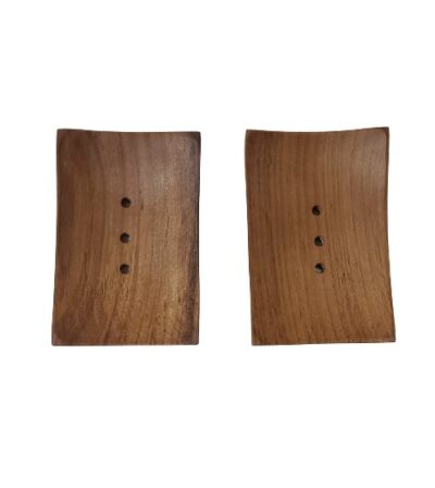 Handcrafted soap dish (1 piece) teak wood - Image 5