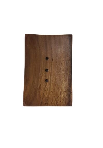 Handcrafted soap dish (1 piece) teak wood - Image 3