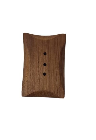 Handcrafted soap dish (1 piece) teak wood - Image 2