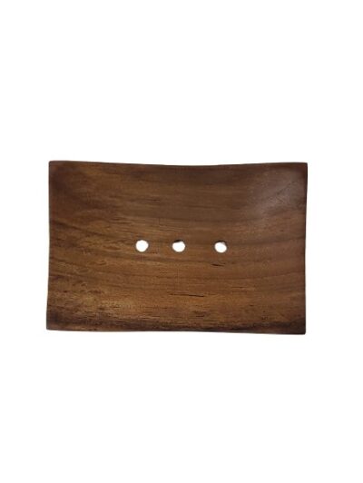 Handcrafted soap dish (1 piece) teak wood
