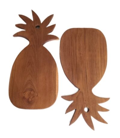Pineapple cutting board (1 piece) teak wood