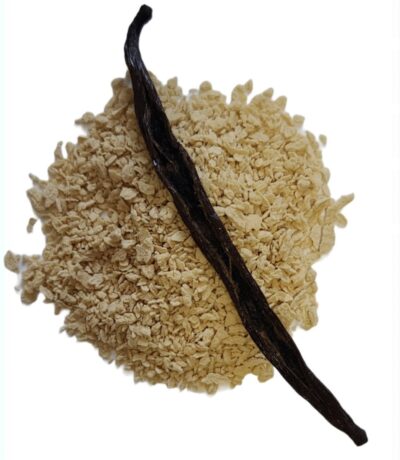 Organic Quebec Maple Flakes mixed with Madagascar vanilla beans - Flocons d'érable biologique à la vanille